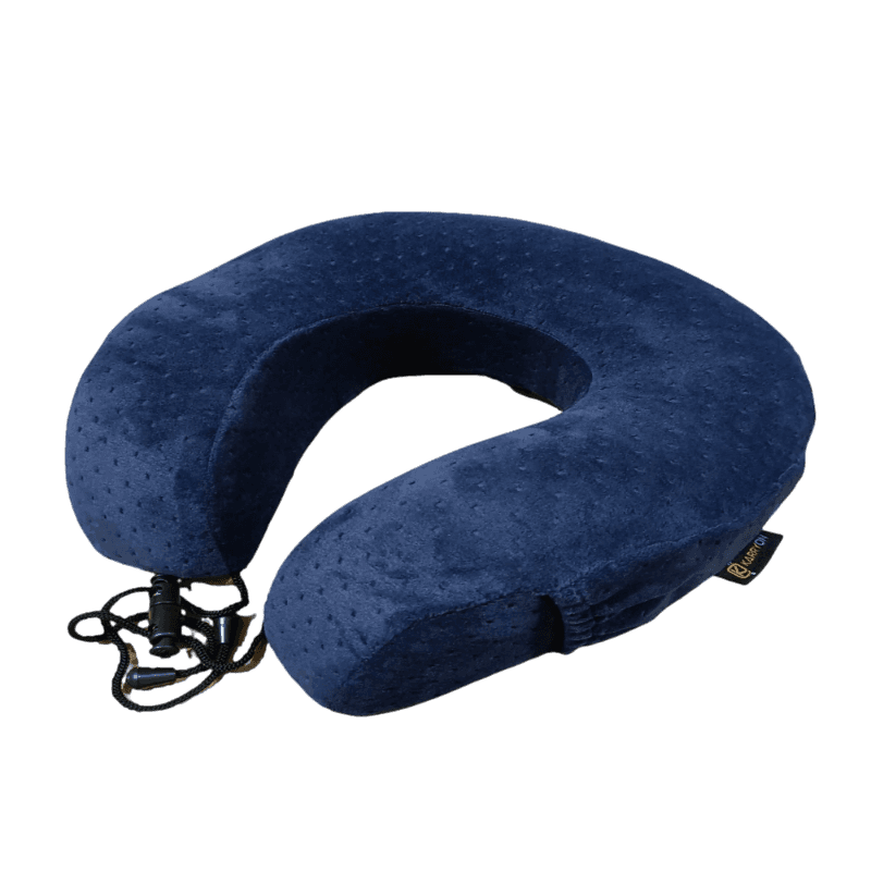 Memory Foam Travel Velvet Neck Pillow