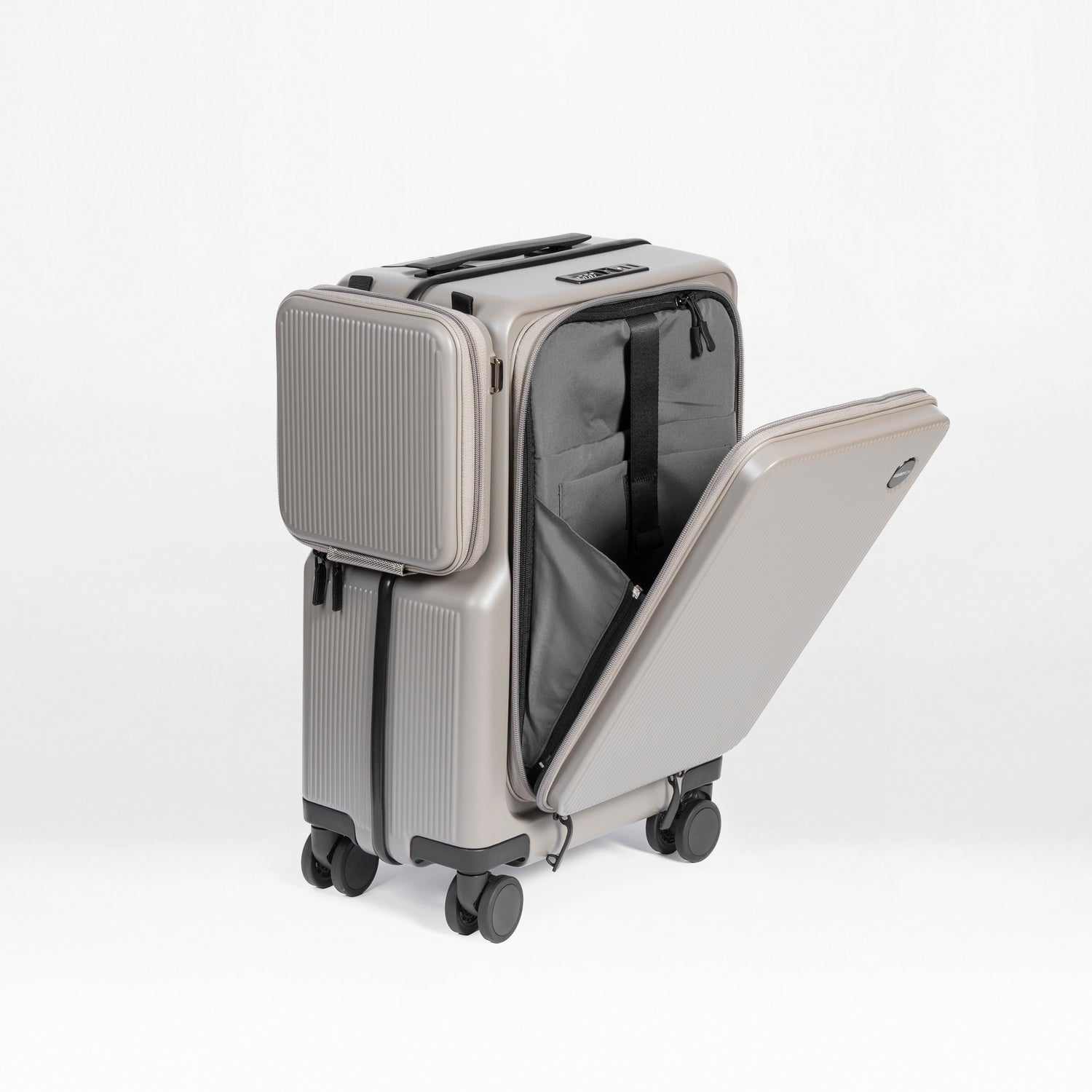Front-Open 21" Cabin Luggage with detachable bag