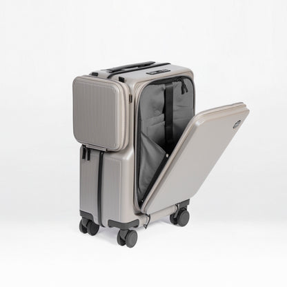 Front-Open 21" Cabin Luggage with detachable bag