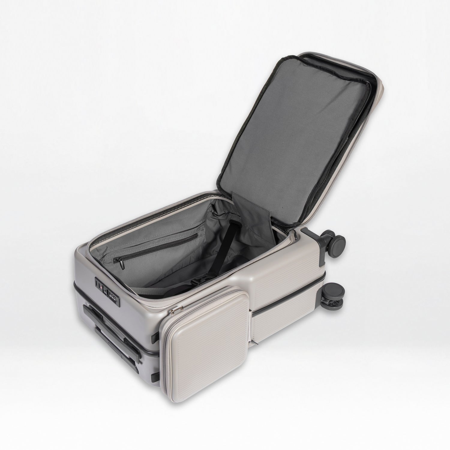 Front-Open 21" Cabin Luggage with detachable bag