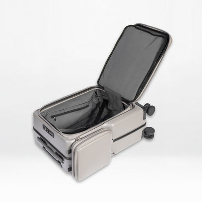 Front-Open 21" Cabin Luggage with detachable bag