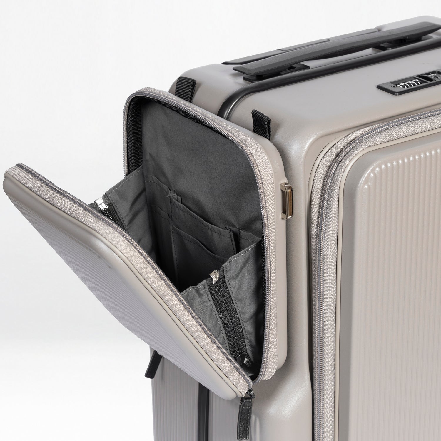 Front-Open 21" Cabin Luggage with detachable bag