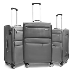 Karry-On Gallant Double Wheeled Soft Luggage 3Pc Set (20/26/30")