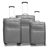 KARRY-ON AIREA DOUBLE WHEELED SOFT LUGGAGE 3PC SET (20/26/30")