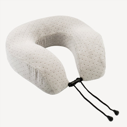 Memory Foam Travel Velvet Neck Pillow