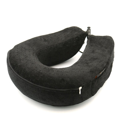 Memory Foam Travel Velvet Neck Pillow