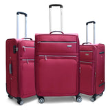 KARRY-ON AIREA DOUBLE WHEELED SOFT LUGGAGE 3PC SET (20/26/30")