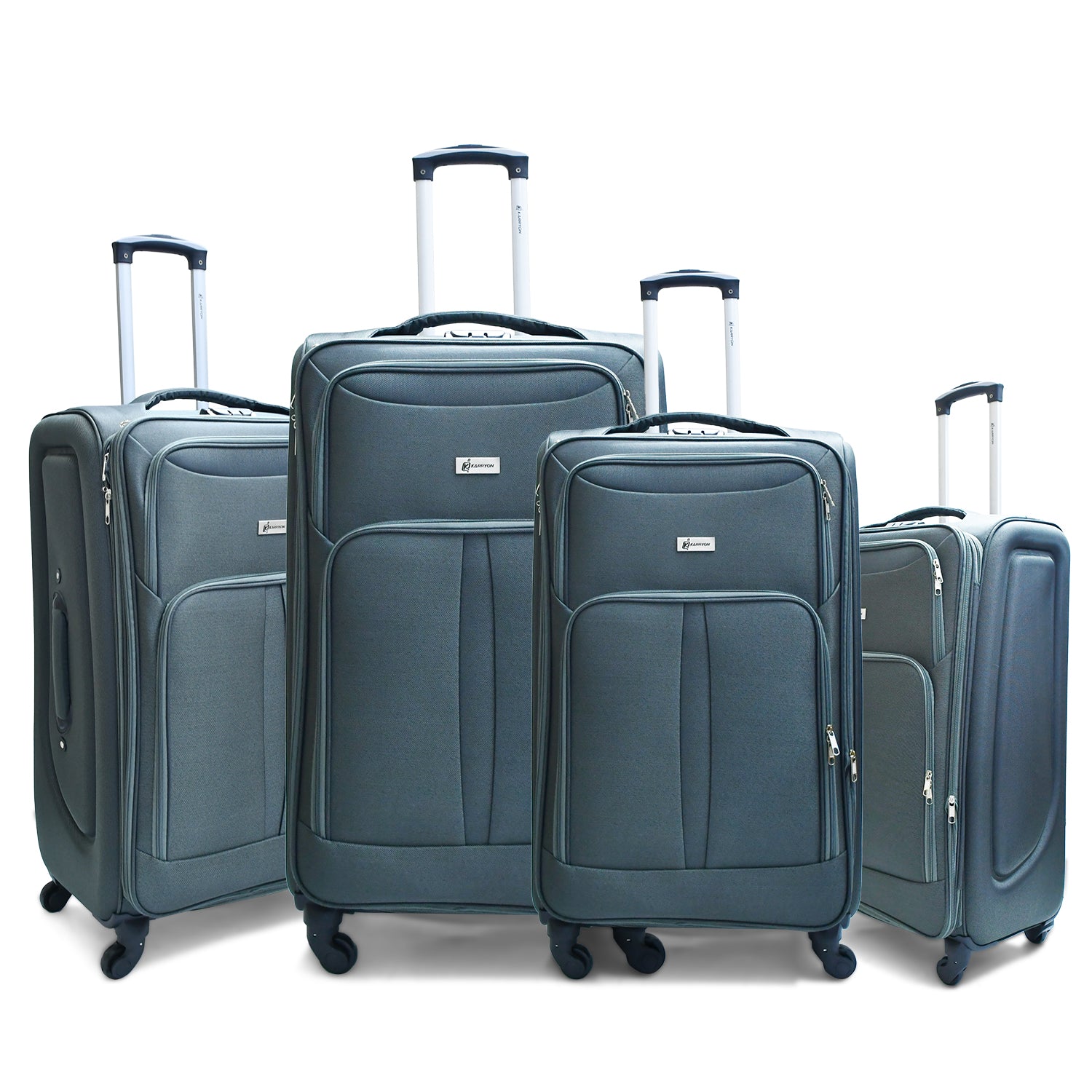 KARRY-ON GRAND SOFT LUGGAGE w/ PVC COVER 4PC LUGGAGE SET (20/24/28/32")