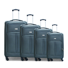 Karry-On Grand Soft Luggage W/ Pvc Cover 4Pc Luggage Set (20/24/28/32")