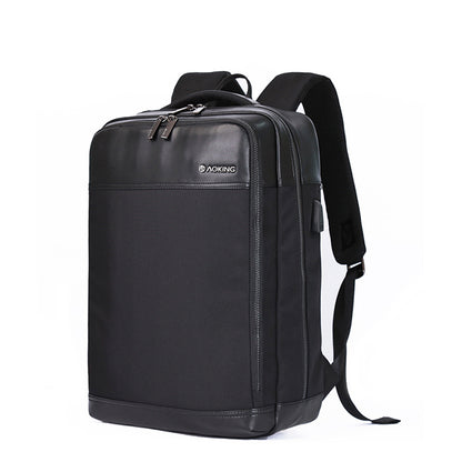 Aoking Sn86610-5 Leather Business Laptop Backpack