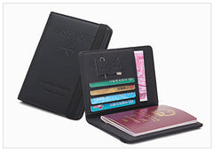 غطاء جواز السفر RFID - جلد PU