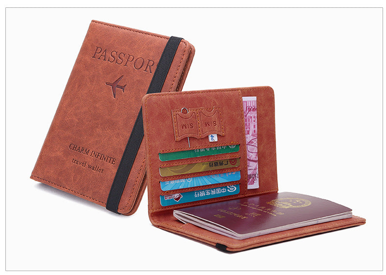 Rfid Passport Cover - Pu Leather
