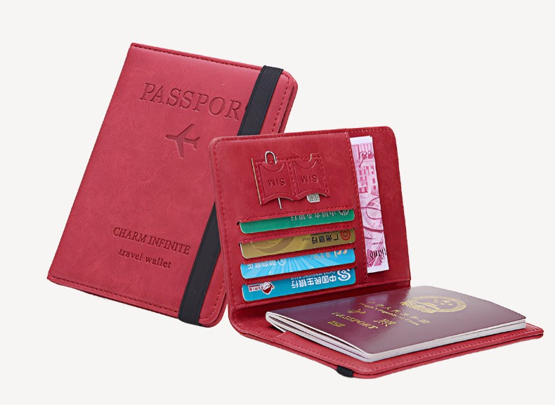 Rfid Passport Cover - Pu Leather