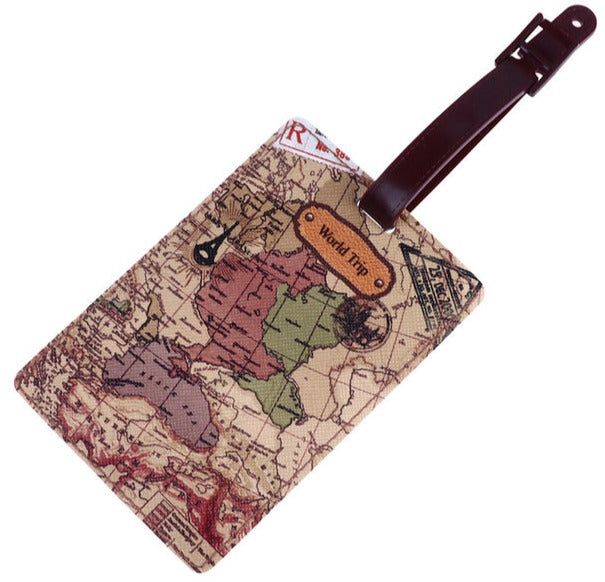 TIMELESS TRAVEL LEATHER LUGGAGE TAG