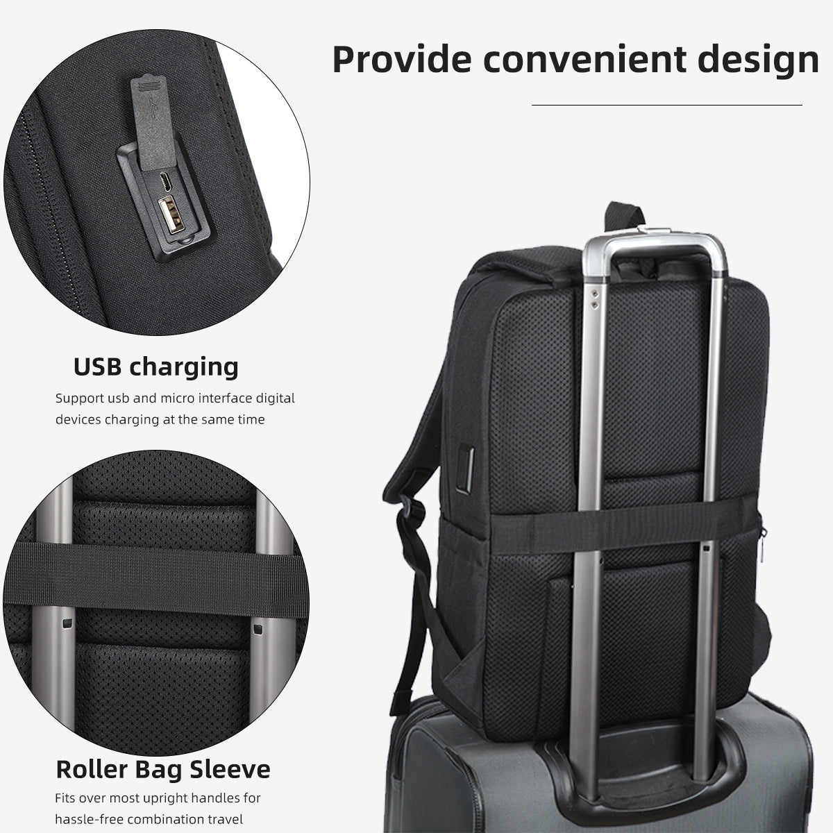 Aoking  Travel Smart Laptop Backpack - Sn1133-5