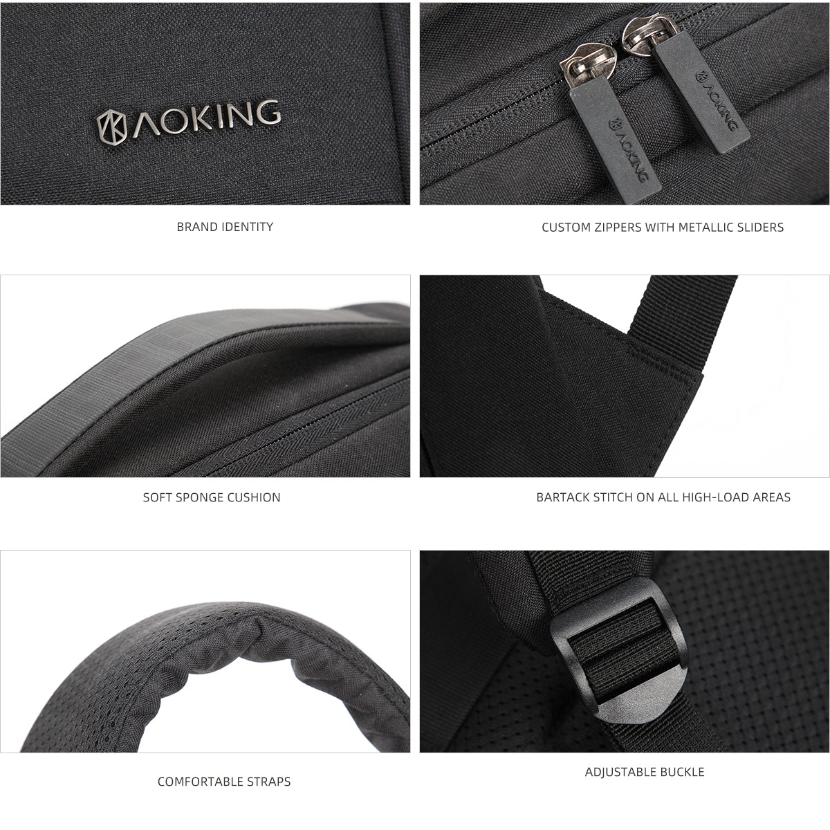 Aoking Travel Smart Laptop Backpack Sn1133 5 Bagsouq