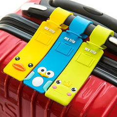 Blue Owl 3D Silicone Luggage Tag