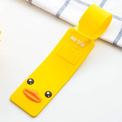 Yellow Duck 3D Silicone Luggage Tag