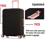 BLACK TRAVEL LUGGAGE COVER 24" up to 30" Inch