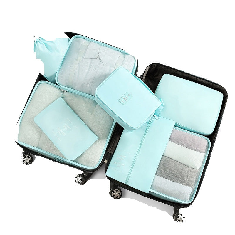 8 SET TRAVEL CUBES FOR LUGGAGE PACKING ORGANIZERS