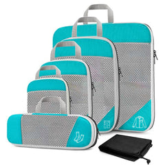 6 Set Premium Compression Travel Packing Cubes