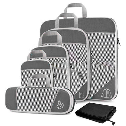6 Set Premium Compression Travel Packing Cubes