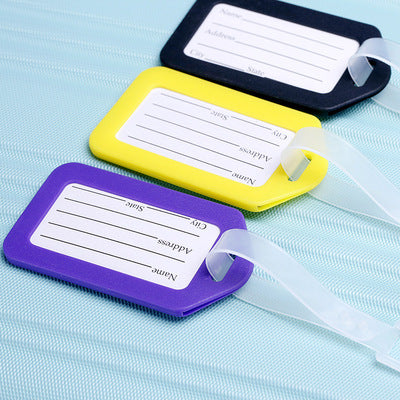 Pastel Luggage Tag 3Pcs (Mix Colors)