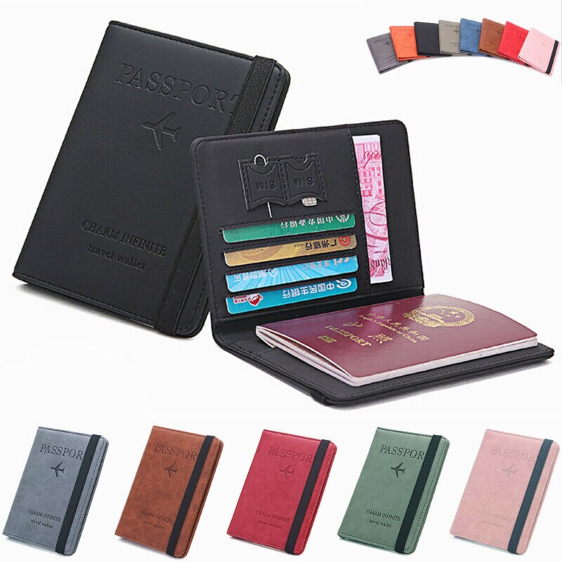 Rfid Passport Cover - Pu Leather
