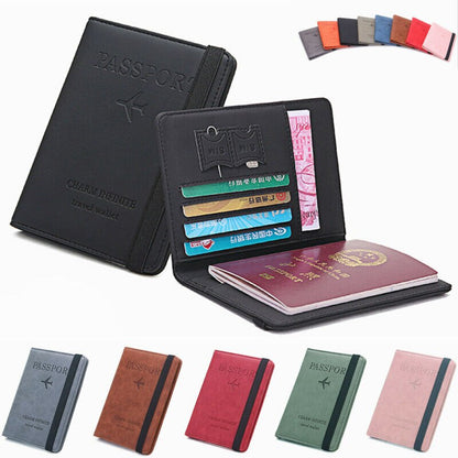 Rfid Passport Cover - Pu Leather