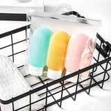 SUMMER PASTEL SILICONE TRAVEL REFILLING BOTTLE 3PC SET