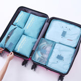 7 SET TRAVEL LITE CUBES FOR LUGGAGE PACKING ORGANIZERS