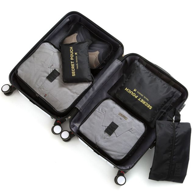 6 SET TRAVEL CUBES FOR LUGGAGE PACKING ORGANIZERS